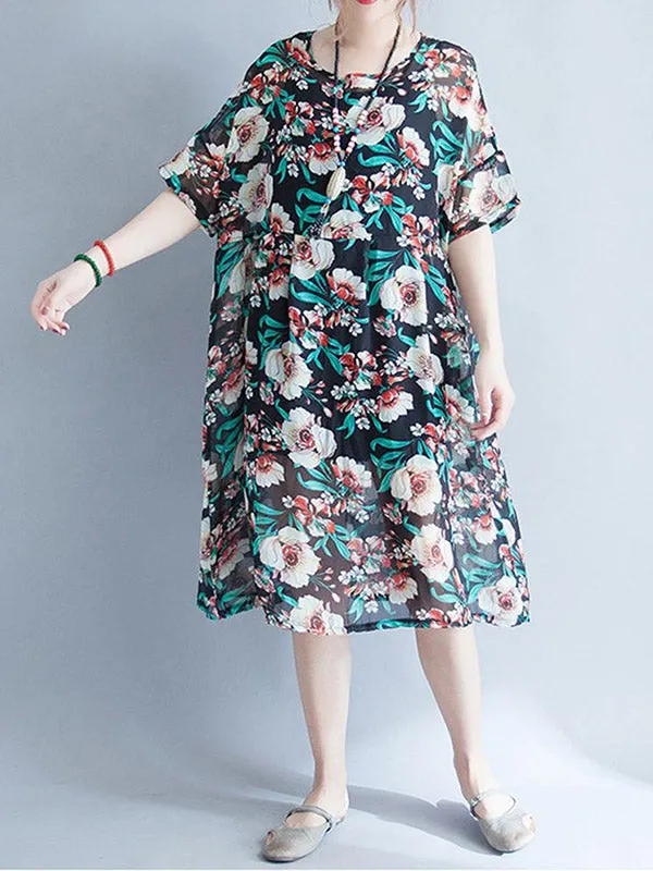 Joy Floral Smock Dress