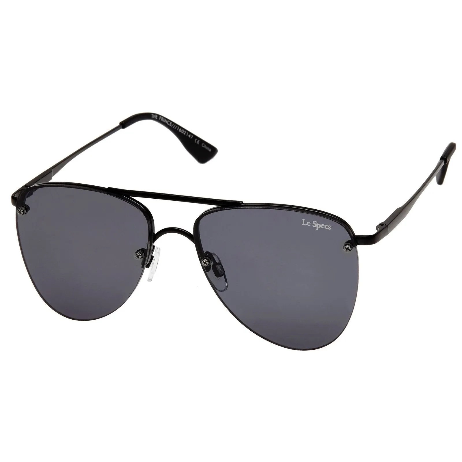 Le Specs The Prince Sunglasses - Matte Black/Smoke Mono