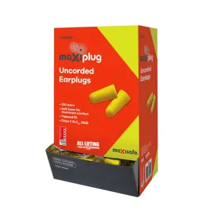 Maxisafe Earplugs – Uncorded Box of 200