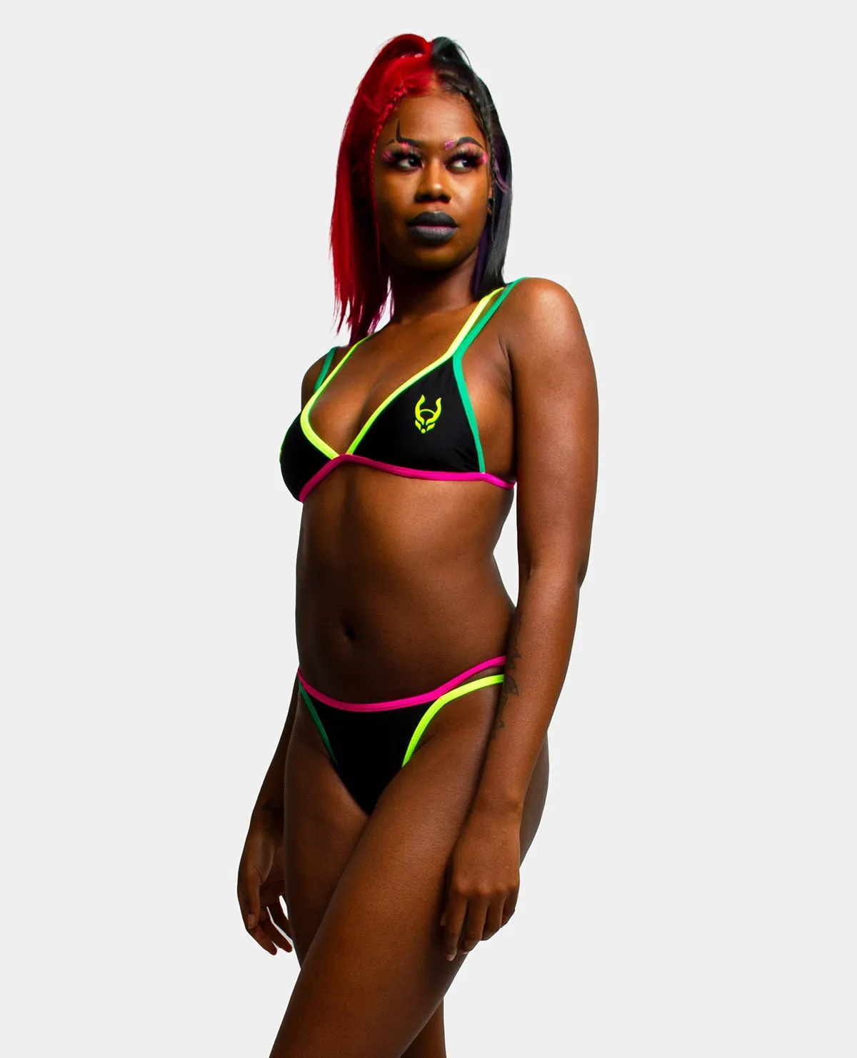 MULTI NEON LOGO BIKINI