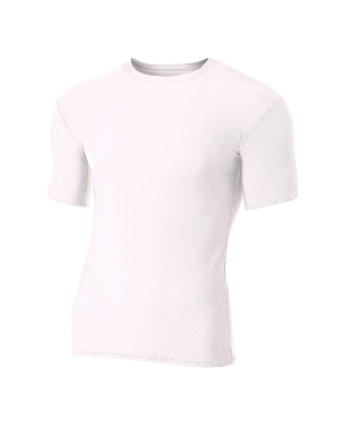 Rash Guard, Short Sleeve, White