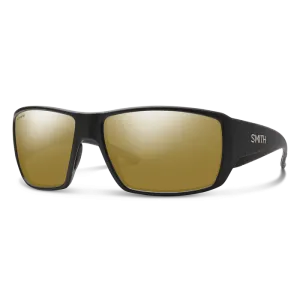 Smith Guide's Choice Matte Black Frame - ChromaPop Glass Polarized Bronze Mirror Lens - Polarized Sunglasses