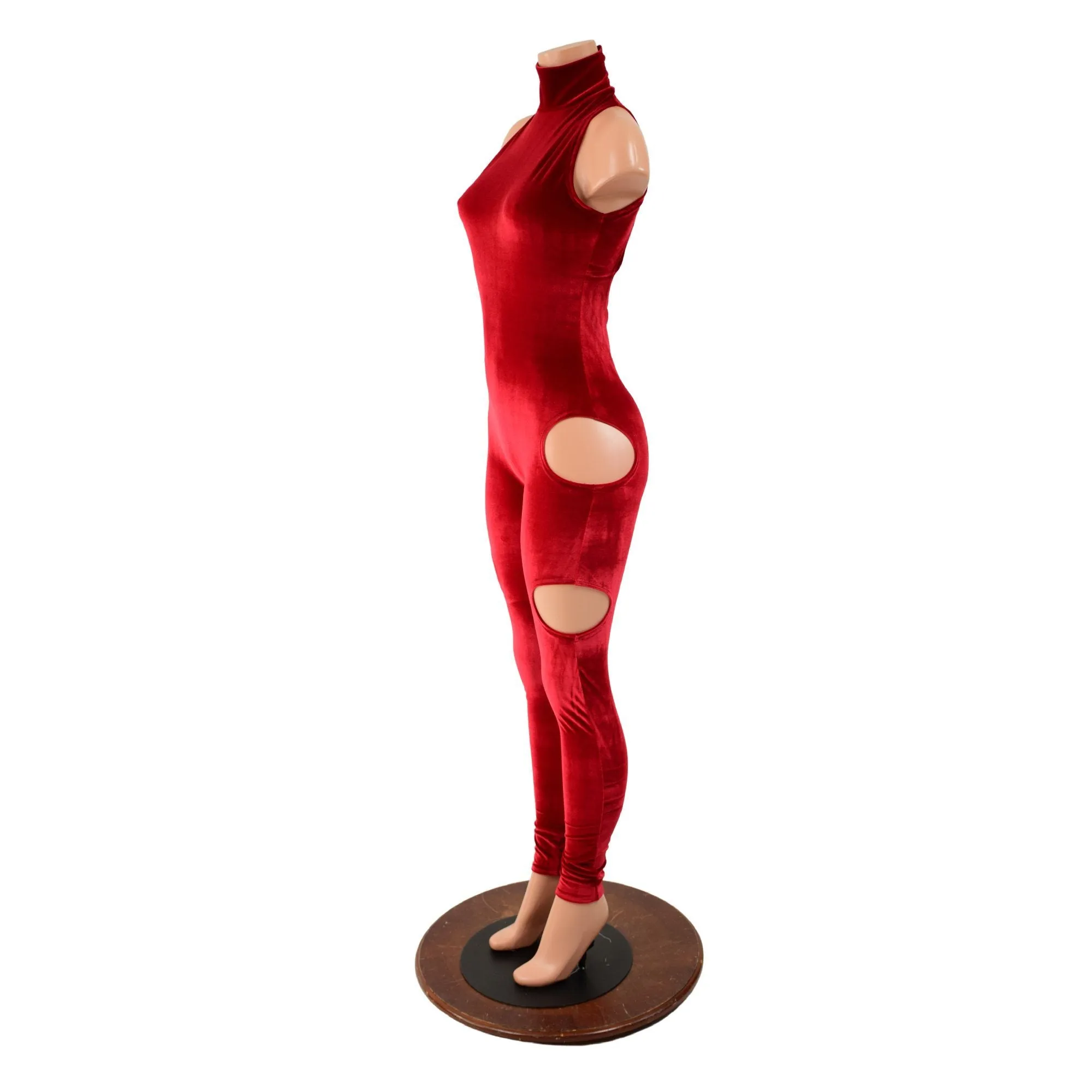 SpellBound Catsuit in Red Velvet