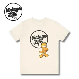 Vintage-Sealed "Vintage-Life" GARFIELD Apparel T-Shirts Short Sleeves| Brand New Men's Fashion