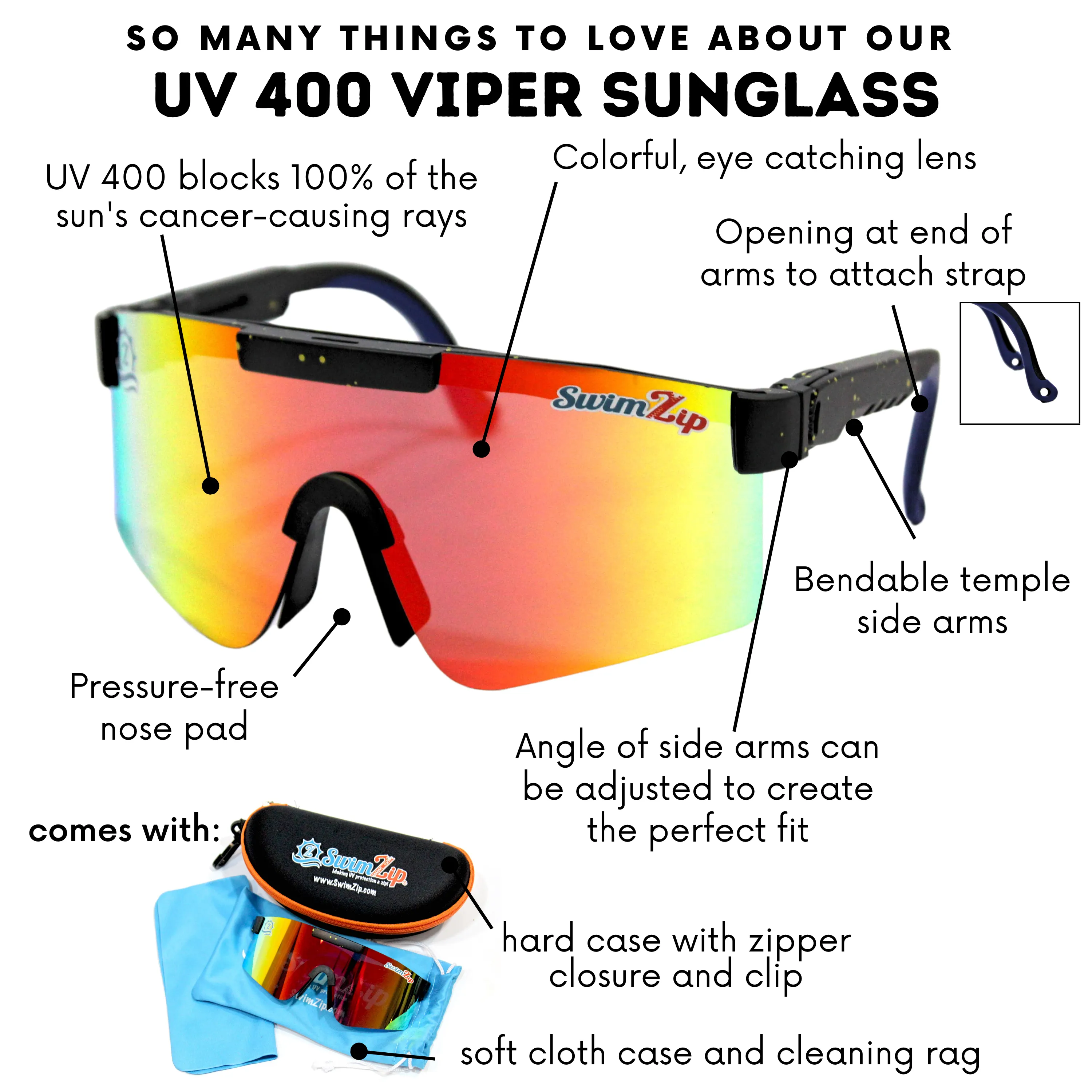 Viper Style UV Sunglasses | Sunset